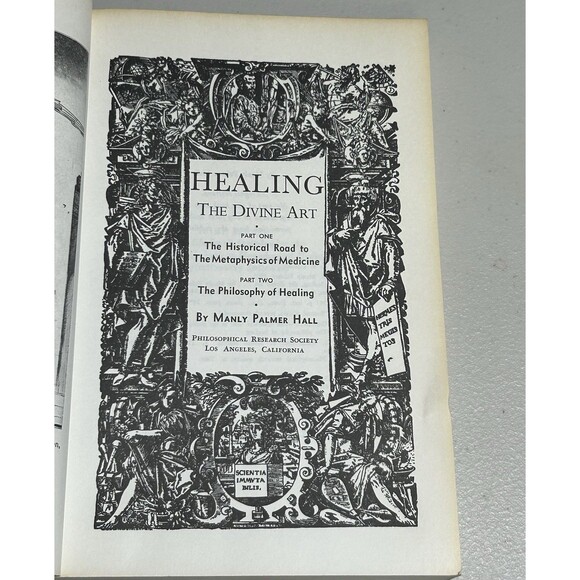 Healing: The Divine Art by Manly P. Hall 1972 1st Edition Paperback Metaphysics - Picture 3 of 8